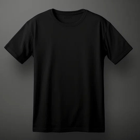 plain black t shirt